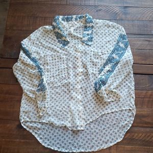 Free People button down blouse